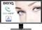 A monitor displays the 'BenQ' logo with 'eye-care' and 'TÜV Rheinland Certified'. In the background is a close-up of eyes.