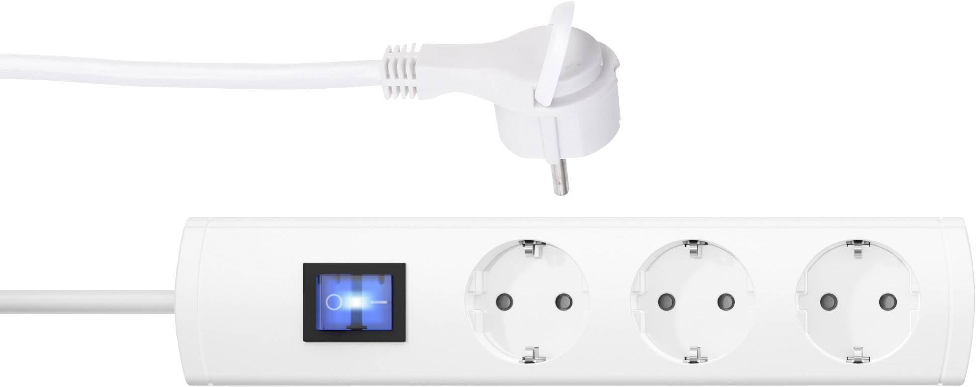 Kopp 233302018 Power strip (+ switch) 3x White PG connector 1 pc(s)