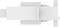 A grey, rectangular shape with two parallel bars on the sides and a right angle at one end on a white background.