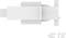 A rectangular, white mechanical component on a white background with the 'TE' logo in the bottom right corner.