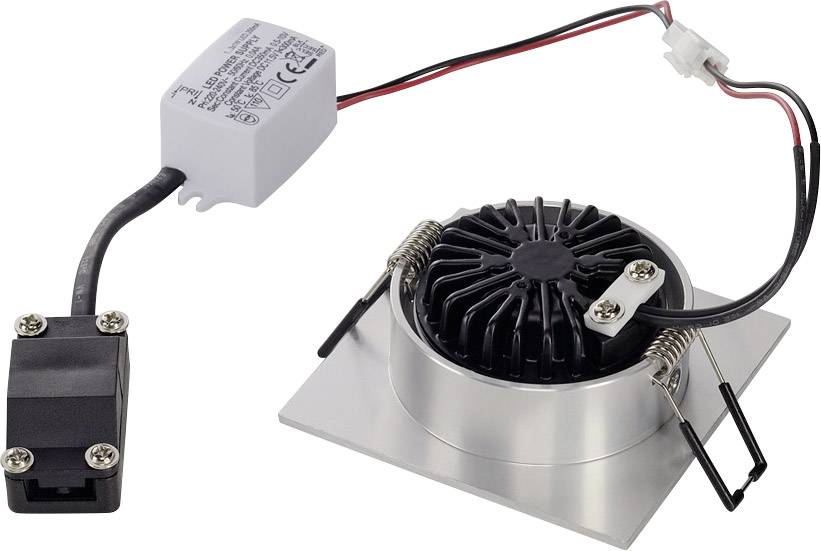 SLV 113966 New Tria 1 Set LED recessed light LED (monochrome) Built-in LED 3 W Aluminium (brushed)-5