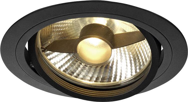 SLV 113550 New Tria 1 Flush mount light HV halogen, LED (monochrome) GU10 75 W Black (matt)