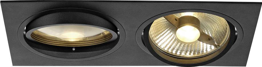 SLV 113840 New Tria 1 Flush mount light HV halogen, LED (monochrome) GU10 150 W Black (matt)