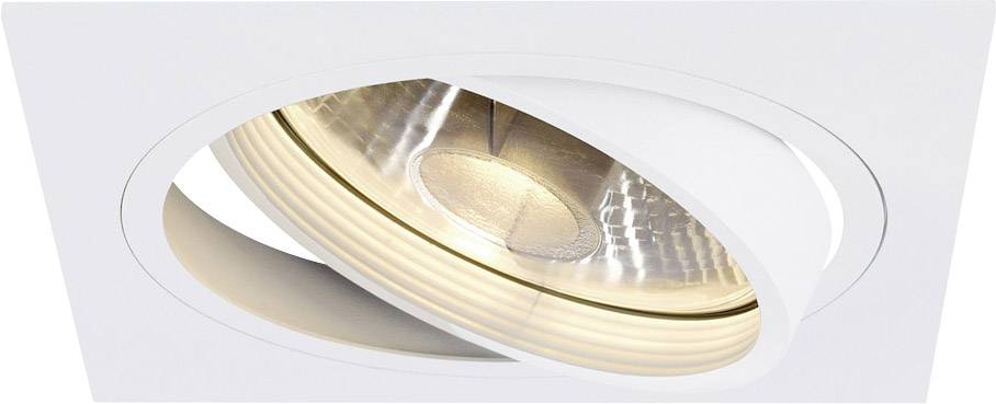 A round, recessed ceiling light with a modern design, emitting warm white light and suitable for interior lighting.