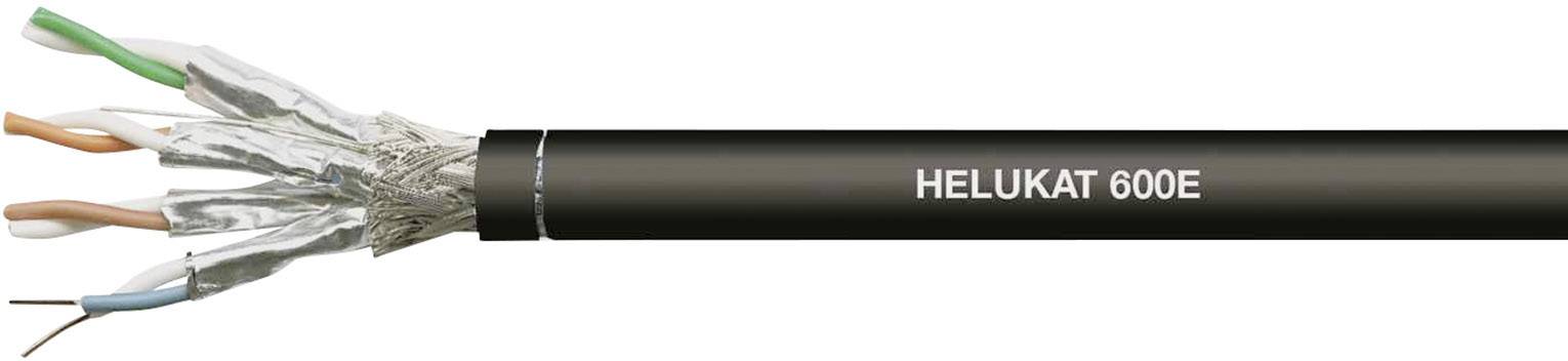 Helukabel 802167 Ethernet cable CAT 7e S/FTP 4 x 2 x 0.258 mm² Black Sold per metre