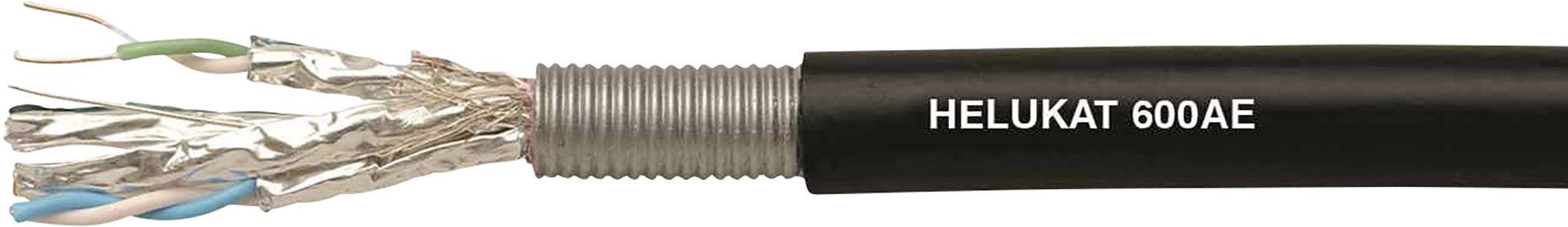 Helukabel 802168 Ethernet cable CAT 7e S/FTP 4 x 2 x 0.258 mm² Black Sold per metre