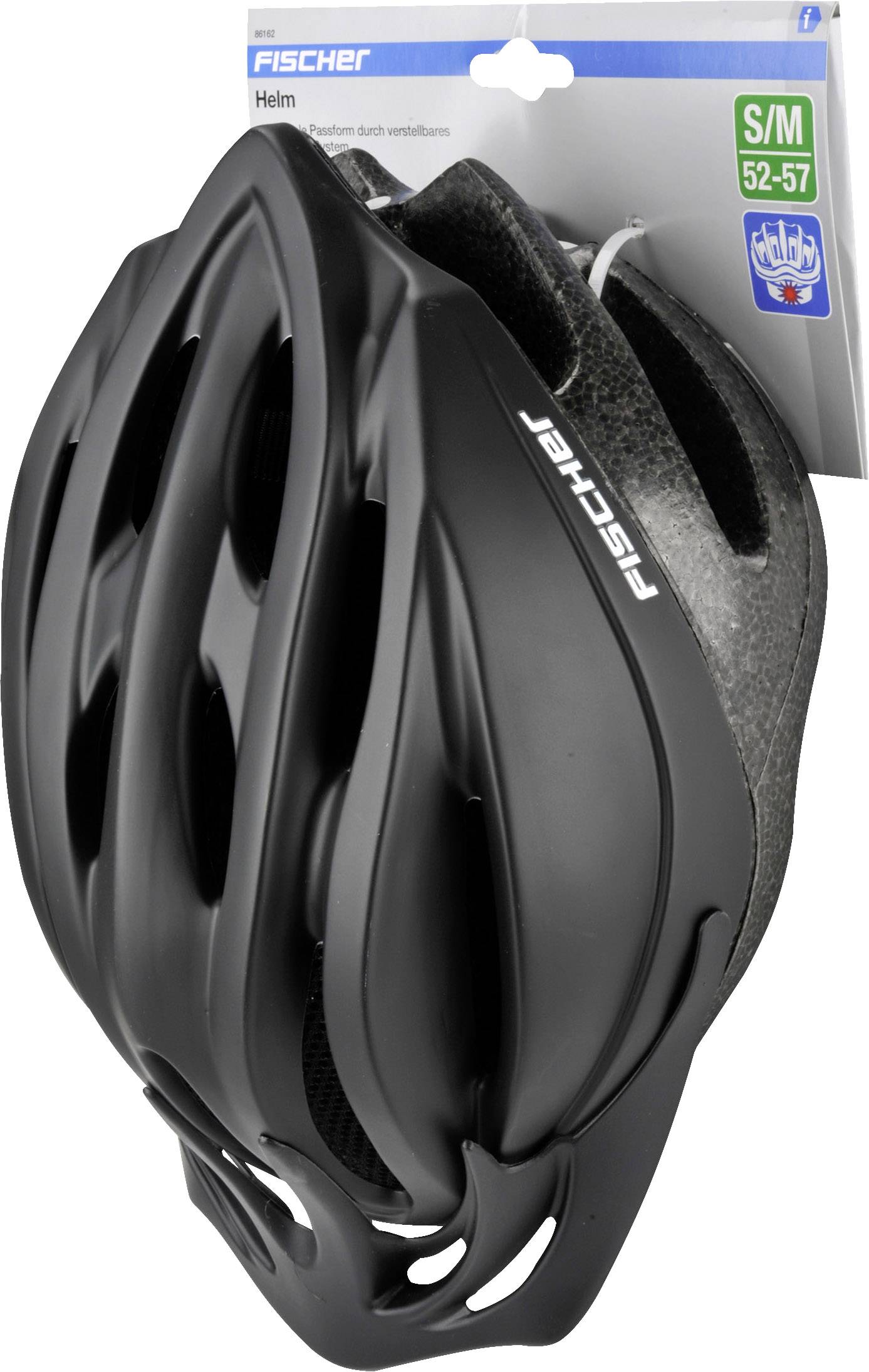 FISCHER FAHRRAD Shadow S/M City bike helmet Black Clothes size=M-1