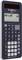 A scientific calculator with a solar panel and display screen. Shows calculation results and mathematical functions.