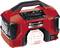 Portable compressor by Einhell, model 'Pressito', is red and black with carrying handle and control panel.