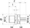 Technical drawing of a cylindrical part with threading, M12 x M6 dimensions, side view, showing precise measurements.
