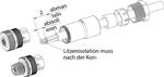 M12-S cable socket