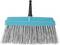 Brush with a turquoise head and grey bristles.