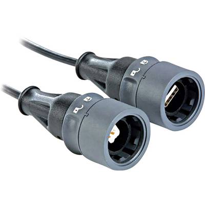 Bulgin USB cable USB 2.0 USB-A plug, USB-B plug 3.00 m PXP6041/AB/3M00-0