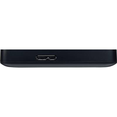 Black device with a USB port in the middle of the bottom edge.