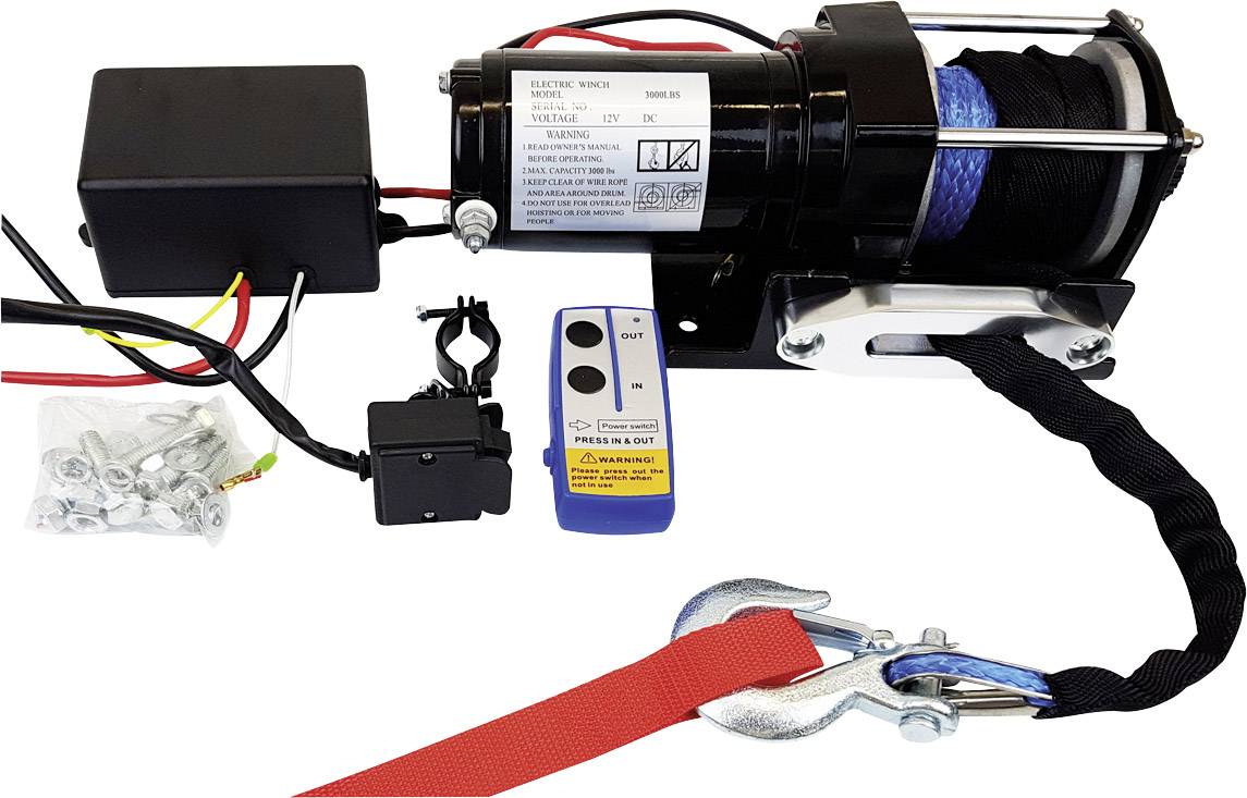 Berger & Schroeter Winch 31778 Traction (rolling)=2722 kg Cordless remote control