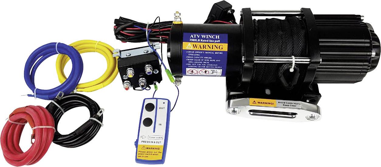 Berger & Schroeter Winch 31766 Traction (rolling)=3150 kg Cordless remote control