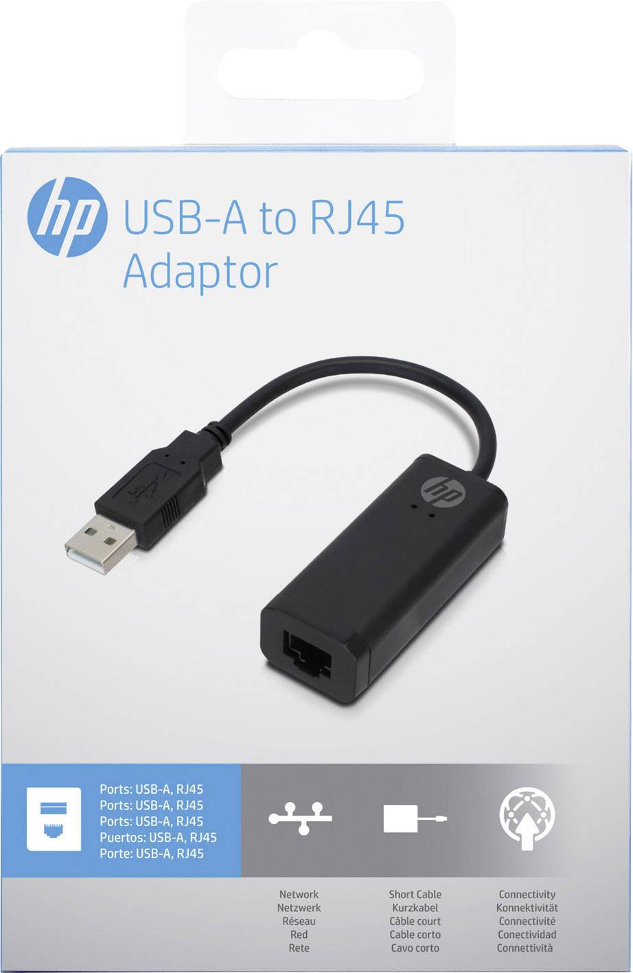 HP USB 2.0 Adapter [1x USB 2.0 connector A 1x RJ45 8p8c socket