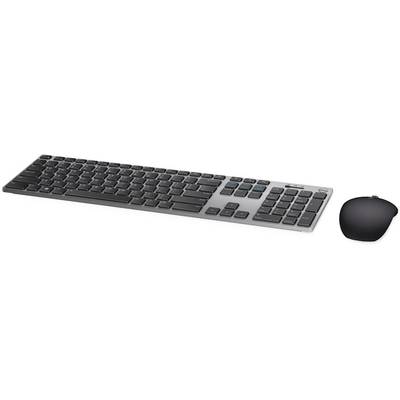 Dell KM717 Radio, Bluetooth® Keyboard and mouse set German, QWERTZ, Windows® Black, Silver