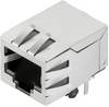 Weidmüller RJ45C5 R1D 3.3E4N RL RJ45 Plug connector CAT 5 2562910000 Socket, horizontal mount No. of pins (RJ) 8 Silver, Black 200 pc(s)