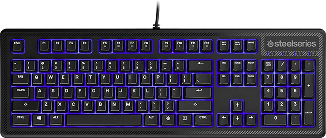 Steelseries Apex 100 GE USB Gaming keyboard Backlit German, QWERTZ,  Windows® Black