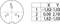 'Drawing of a circle with marked points at 1, 2 and 3. Table shows X and Y coordinates: 1 (-1.82; 1.61), 2 (0.00; 2.10), 3 (1.82; -1.05).'