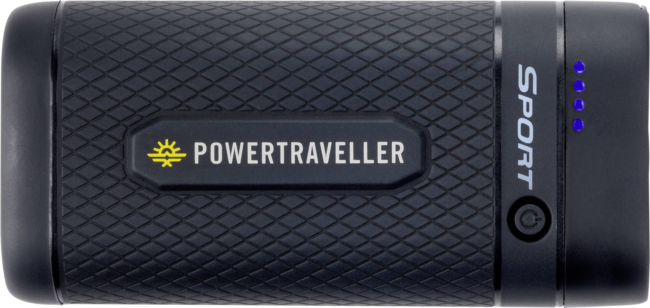Power Traveller Sport 25 Power bank 6700 mAh Quick Charge Li-ion Black Outdoor, Torch, Status display-1