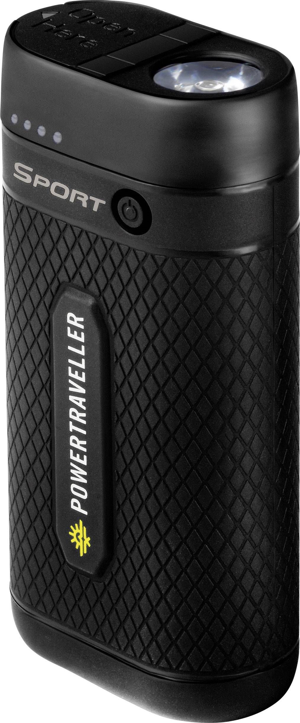 Power Traveller Sport 25 Power bank 6700 mAh Quick Charge Li-ion Black Outdoor, Torch, Status display-6