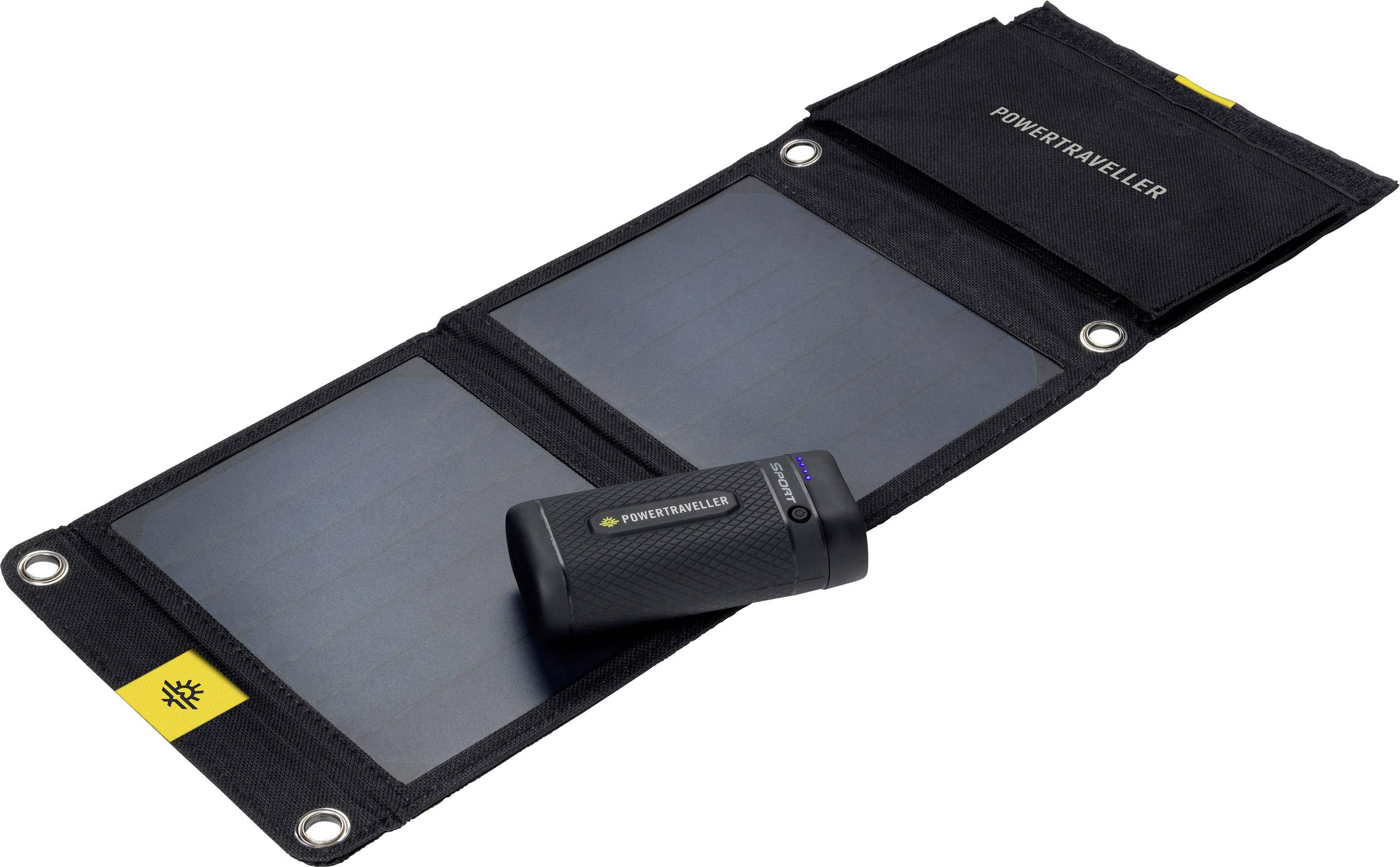 Power Traveller Powerbank Sport 25 Solar Kit PTL-SPK025 Solar charger Charging current (max.) 1400 mA 7 W 6700 mAh-1
