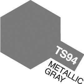 A grey, hexagonal colour field labelled 'TS94 Metallic Grey'.