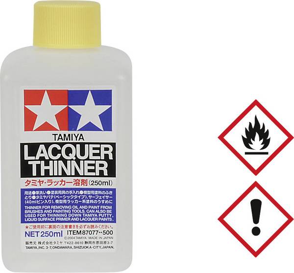 Tamiya 87077 Model making - solvent Plastic bottle  Content 250 ml