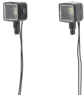 Two rectangular black sensors with cables, positioned side by side.