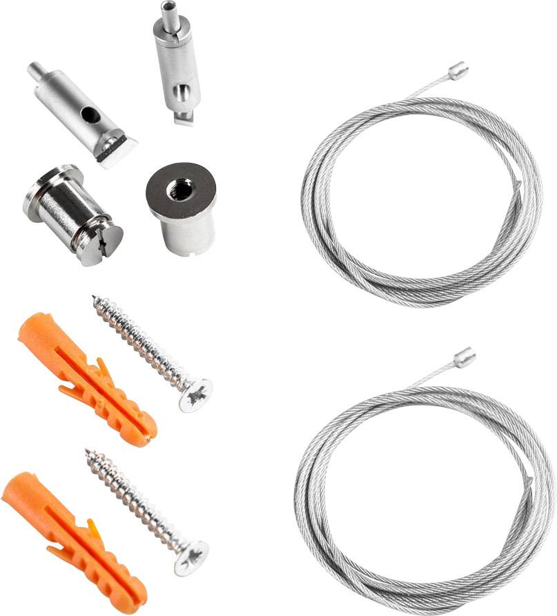 Galaxy Profiles 8301502 8301502 Cable suspension Stainless steel (L x W x H) 20 x 10 x 2 mm 1 pc(s)