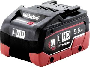 Metabo LiHD Akkupack 18 V - 5,5 Ah "AIR COOLED" 625368000 Tool battery  18 V 5.5 Ah LiHD