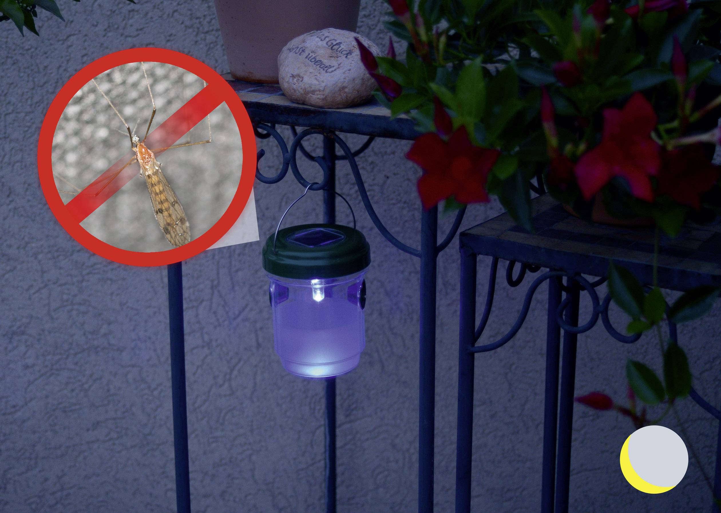 Gardigo 2in1 Solar-LED-Light 66643 Wasp trap Pheromone, LED light (Ø x H) 95 mm x 117 mm Green 1 pc(s)-8