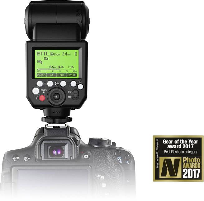Flash Hähnel Fototechnik Modus 600RT Wireless Kit Compatible with=Fujifilm Guide no. for ISO 100 / 50mm=60-1