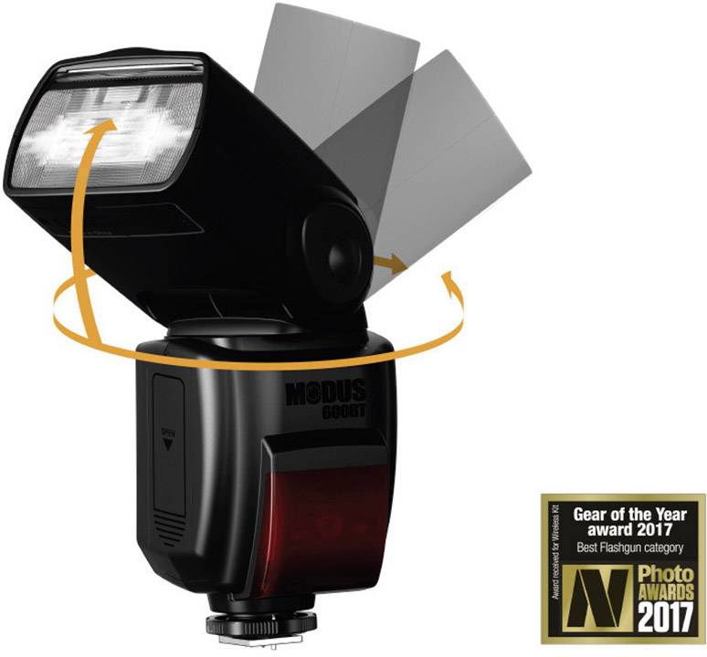 Flash Hähnel Fototechnik Modus 600RT Wireless Kit Compatible with=Fujifilm Guide no. for ISO 100 / 50mm=60-7