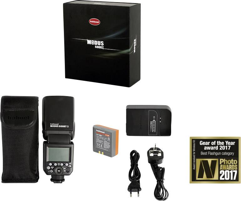 Flash Hähnel Fototechnik Modus 600RT Wireless Kit Compatible with=Fujifilm Guide no. for ISO 100 / 50mm=60-12