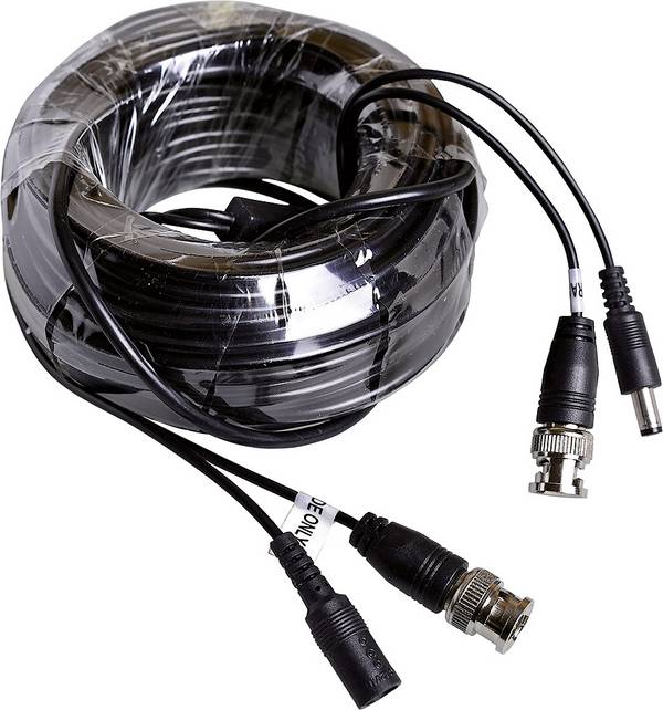 m-e modern-electronics 55323 Camera, VHS, Current Connection cable 30.00 m Black