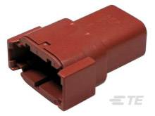 TE Connectivity Pin housing cable DTM Total number of pins 8 DTM04-08PD 1 pc(s)-0
