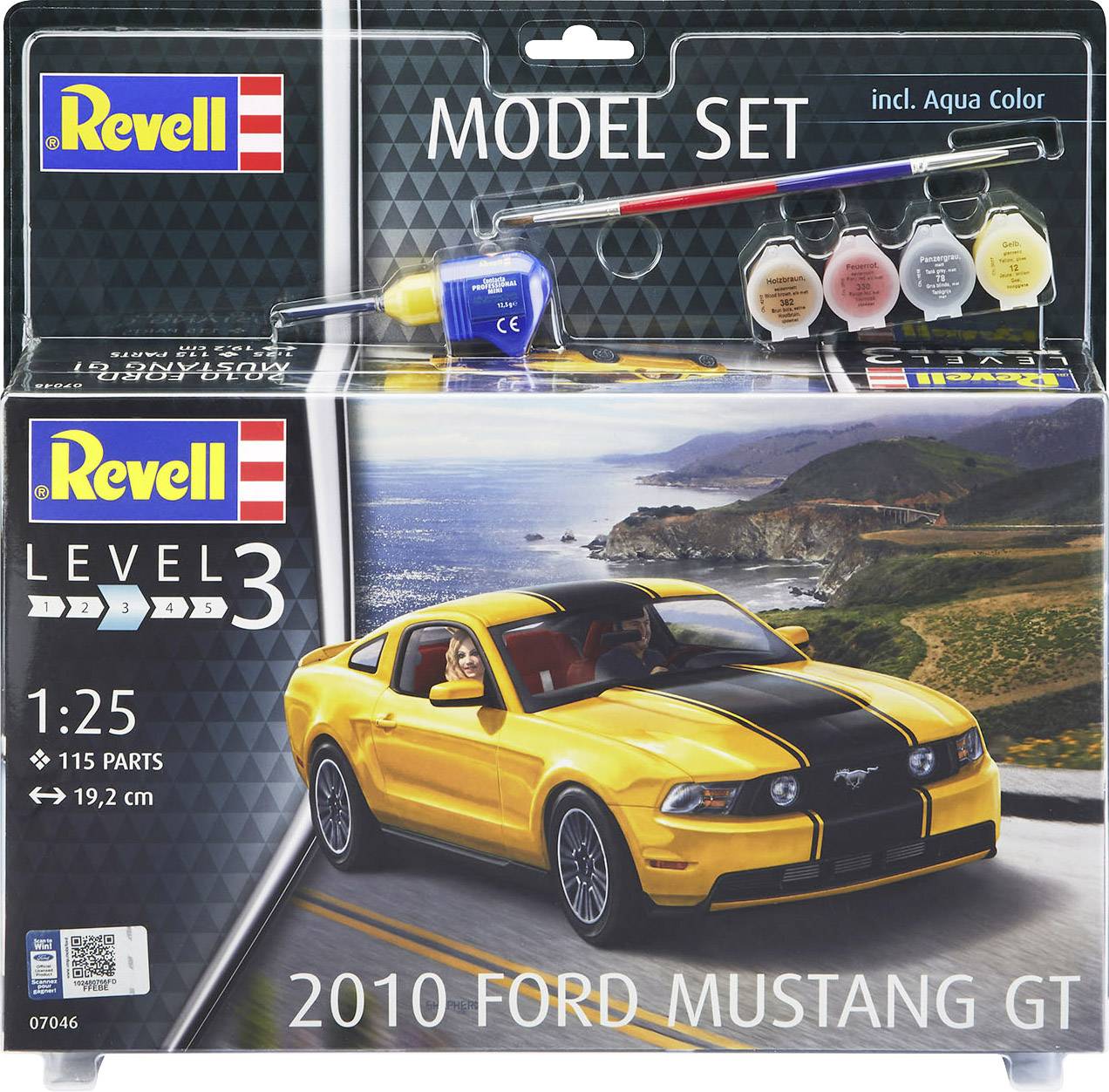 Revell 67046 2010 Ford Mustang GT Model car assembly kit 1:25-3