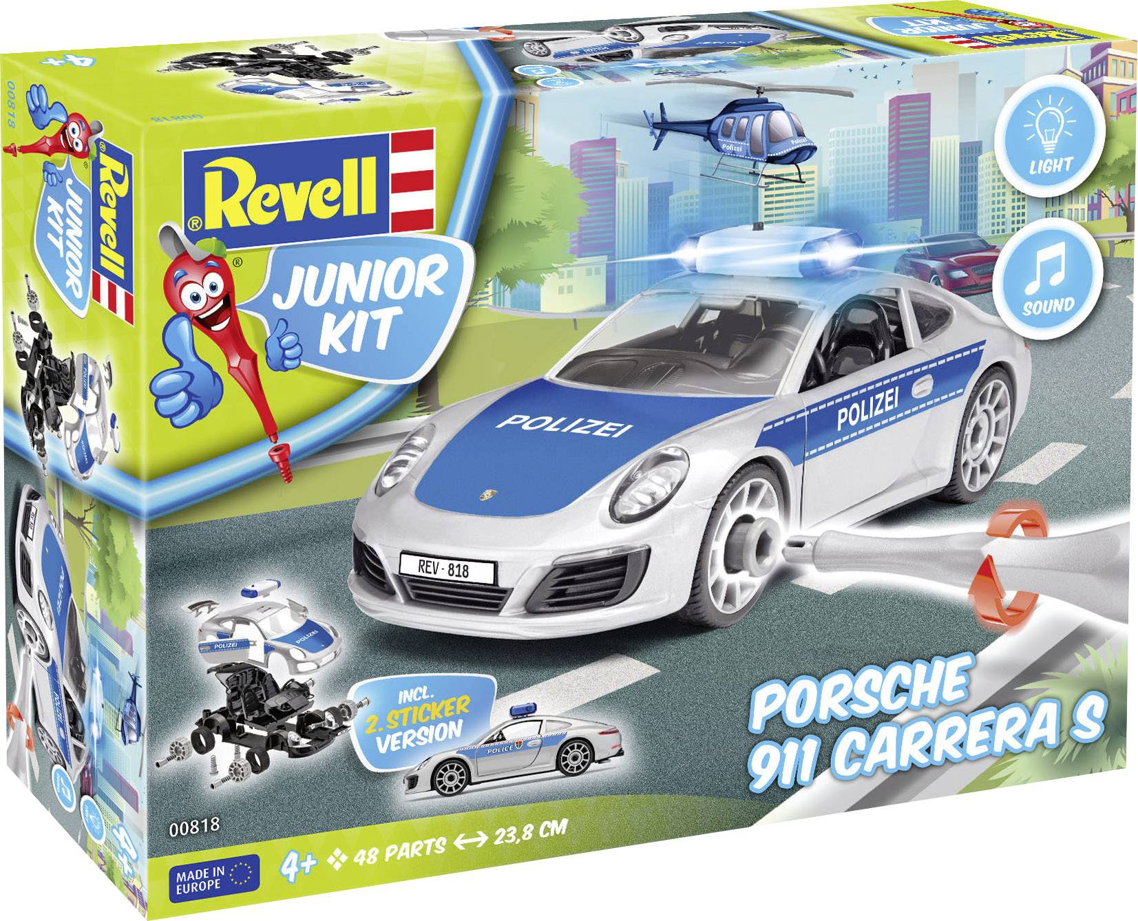 Revell 00818 Porsche 911 "Polizei" Model car assembly kit 1:20-3