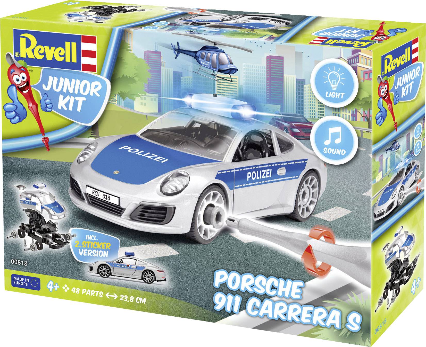 Revell 00818 Porsche 911 "Polizei" Model car assembly kit 1:20-5