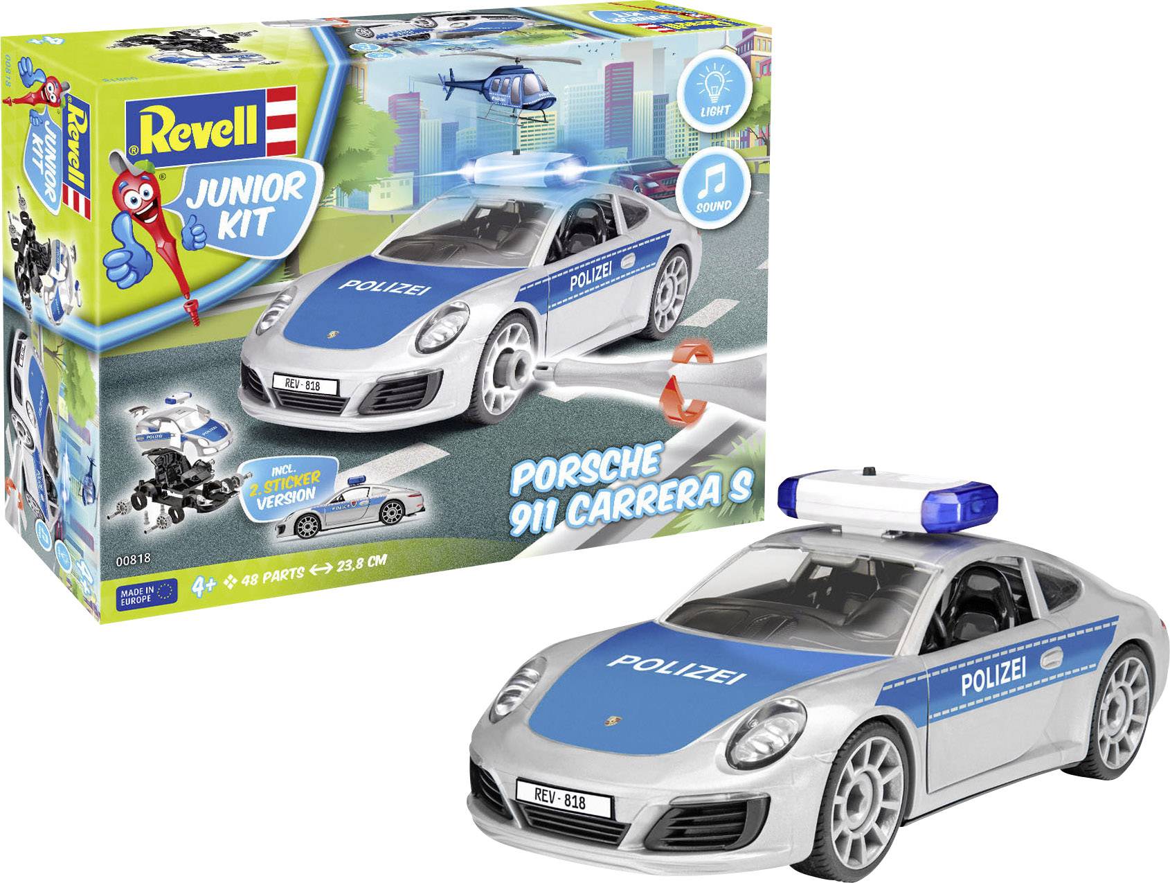 Revell 00818 Porsche 911 "Polizei" Model car assembly kit 1:20-7