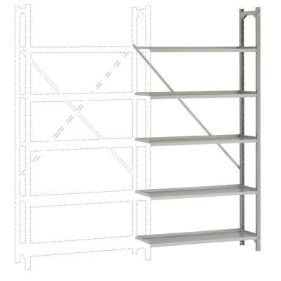 Manuflex RA2452 Shelf unit frame (W x H x D) 900 x 1900 x 300 mm   Galvanized 