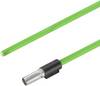 Weidmüller 2450490100 Sensor/actuator data cable (pre-fab) Plug, straight 1.00 m No. of pins (RJ): 4 1 pc(s)