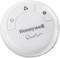 Circular control panel of a fan with three buttons: On/Off, Fan Speed, and Timer. Label reads: 'Honeywell QuietSet'.