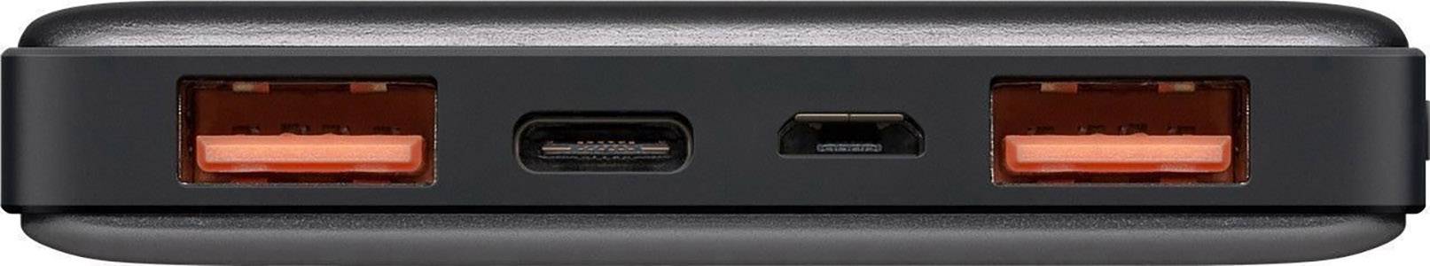 Goobay 10.0 QC 3.0 Power bank 10000 mAh LiPo Silver-black-5