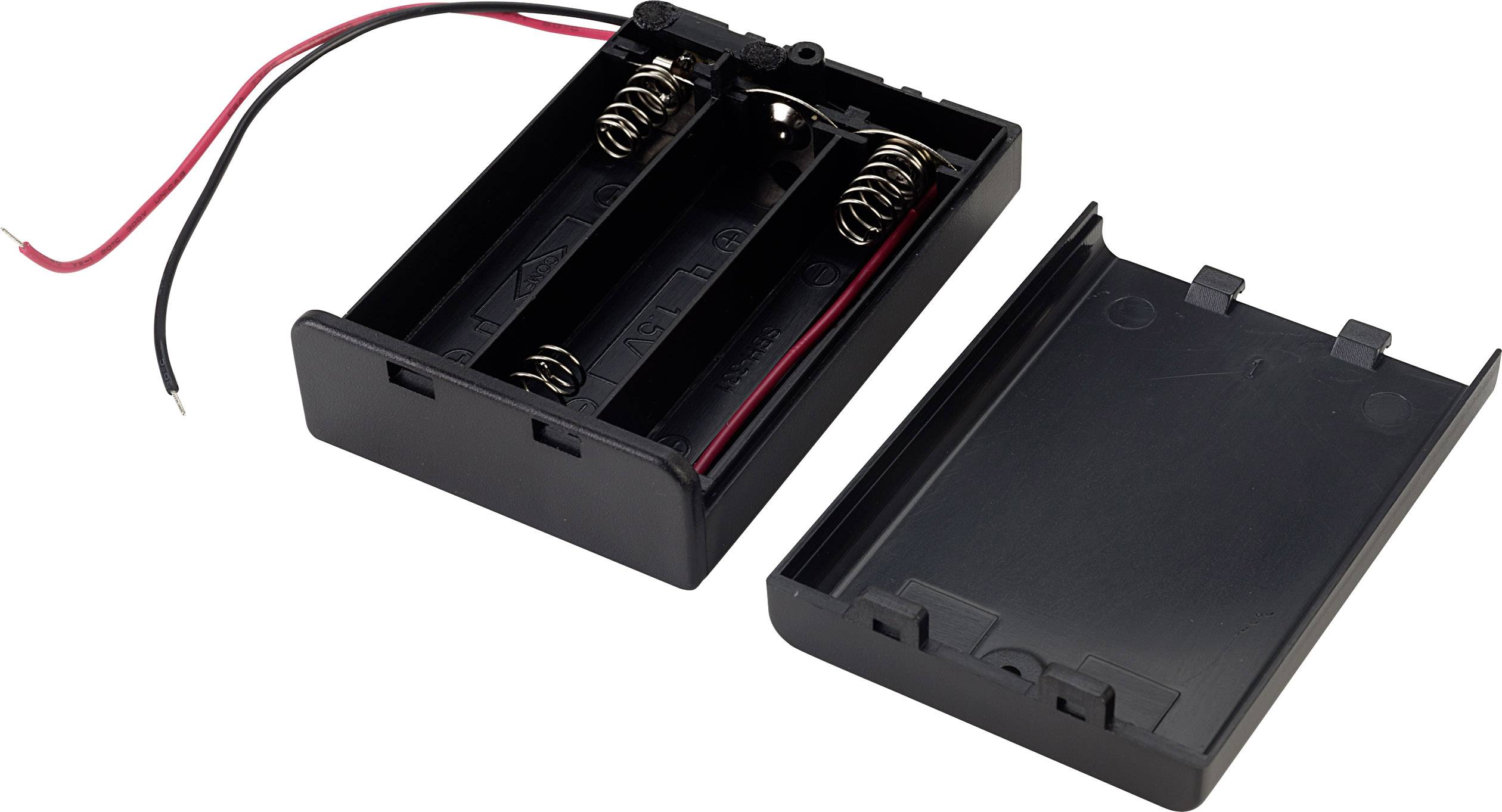TRU COMPONENTS SBH-331AS Battery tray 3x AA Cable
