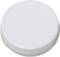 White round plastic lid, smooth, without visible markings or logos.