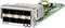Network module with eight ports, mounted on a green circuit board, for use in data centres.